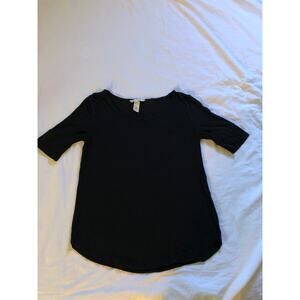H&M black casual short sleeve shirt Size XS
